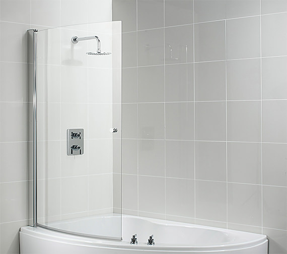 Ideal Standard Create 955 975 x 1500mm Curved Shower Bath Screen