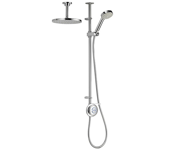 Aqualisa Quartz Exposed Digital Divert Shower And Ceiling Head