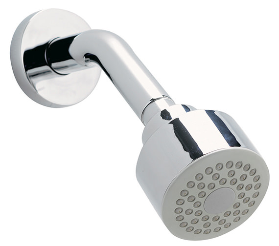 Phoenix Modern Fixed Shower Head With Arm And Swivel Elbow 70mm