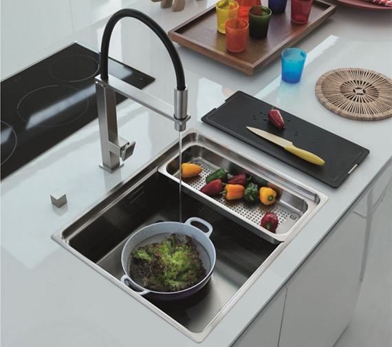 Franke Centinox CEX 210 Stainless Steel Inset Sink And Accessories