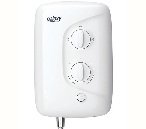 Galaxy Aqua 3000M White And Chrome Electric Shower 8.5kW