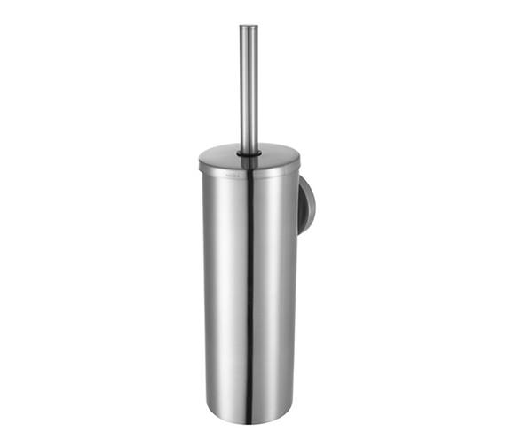 Aqualux Haceka Pro 2500 Metal Toilet Brush Holder Brushed Nickel 1138403