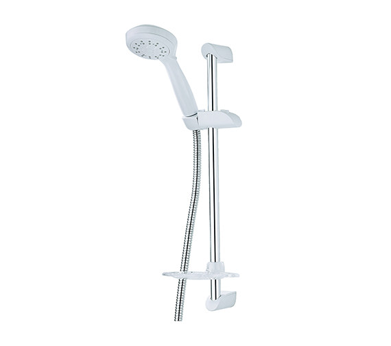 Triton Leon Riser Rail Kit With 7000 Series Shower Head White