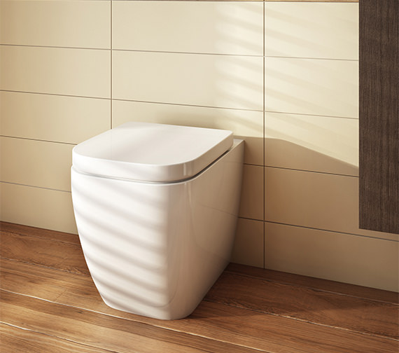Additional image of IMEX Essence White 520mm Back-To-Wall WC Bowl With