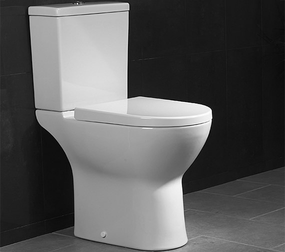 VitrA S50 Comfort Height Close Coupled White Open Back Toilet With Cistern
