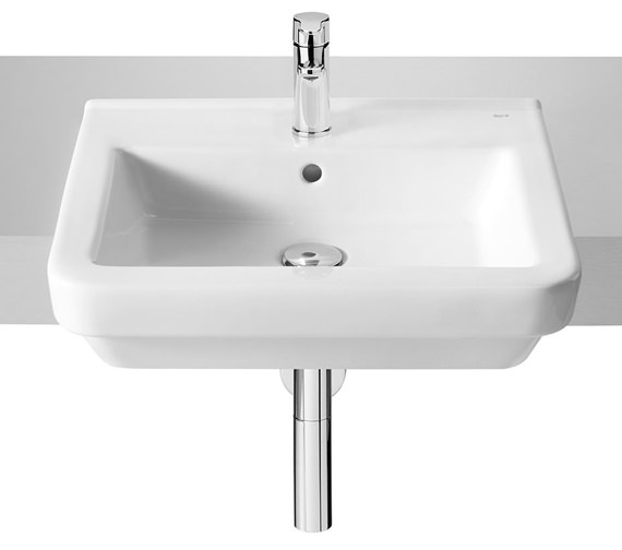 Roca Dama-N White Semi Recessed Basin 520mm With Fixing Kit - 32778S000