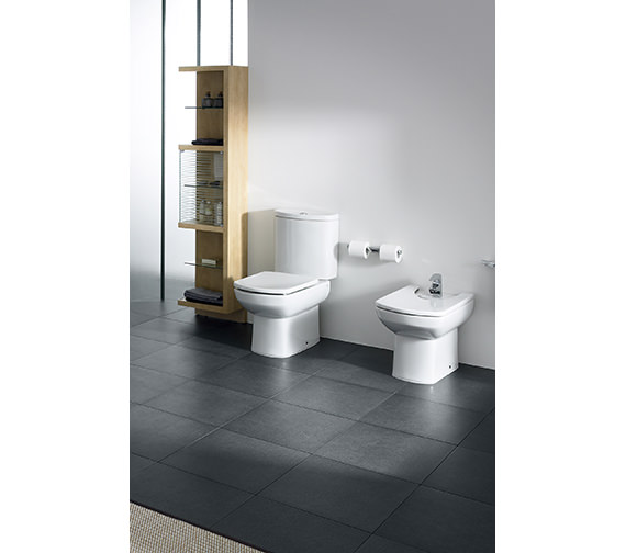Roca Senso White WC Pan With Cistern And Toilet Seat 660mm - 342514000