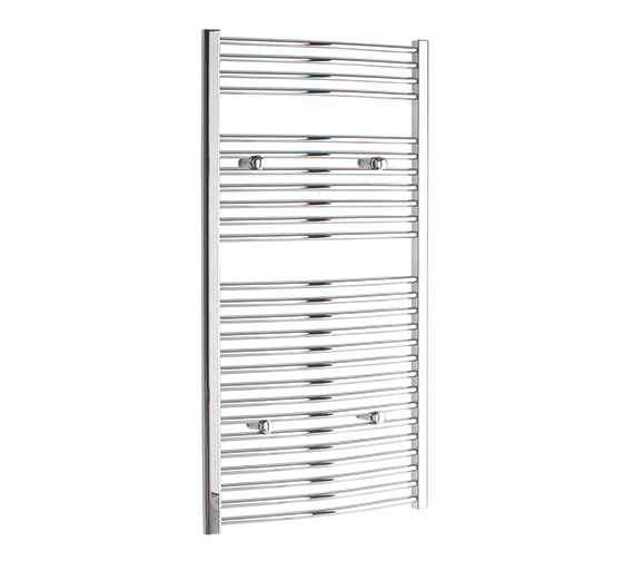 Tivolis Curved 400mm Wide Chrome Towel Rail - CURCR4080