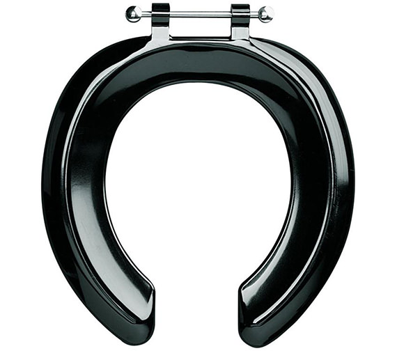 Armitage Shanks Bakasan Open Front WC Seat Ring With Stainless Steel Pillar