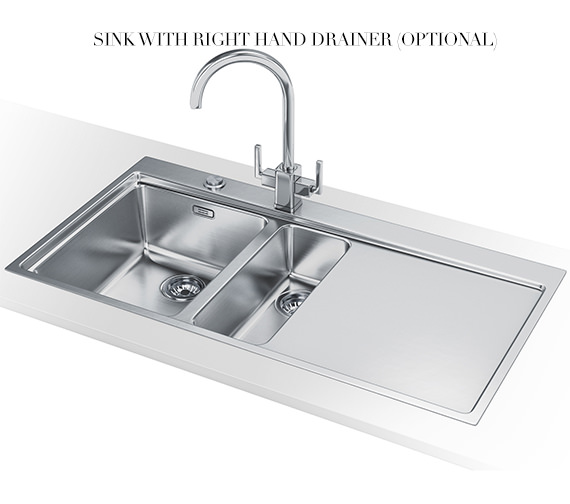 Franke Mythos MMX 251 SlimTop 1.5 Bowl Stainless Steel Inset Sink