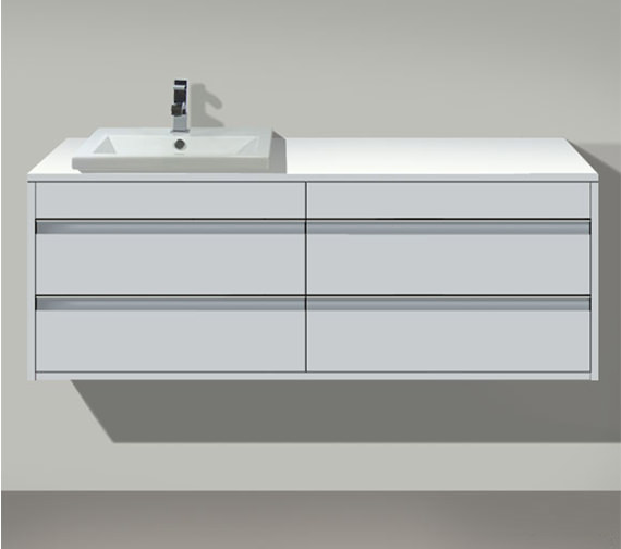 Duravit Ketho 1400 x 550mm Wall Mounted 4 Drawer Unit For Vanity Basin