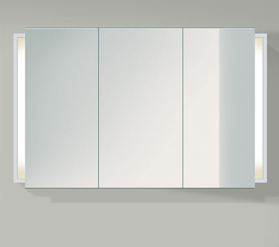 Duravit Ketho 1200 x 750mm 3 Door Mirror Cabinet