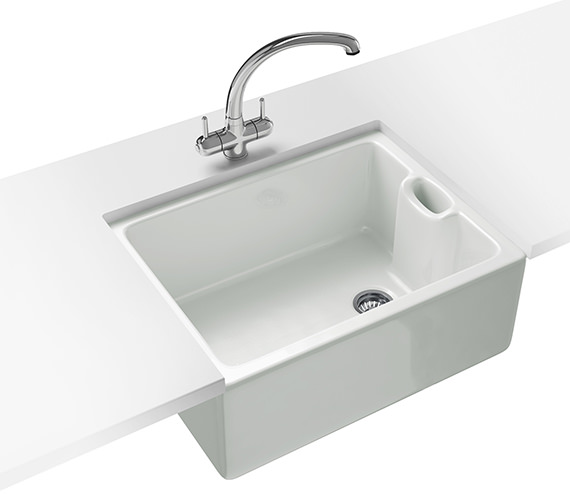 Franke Belfast Propack BAK 710 Ceramic White Kitchen Sink And Tap | 130 ...