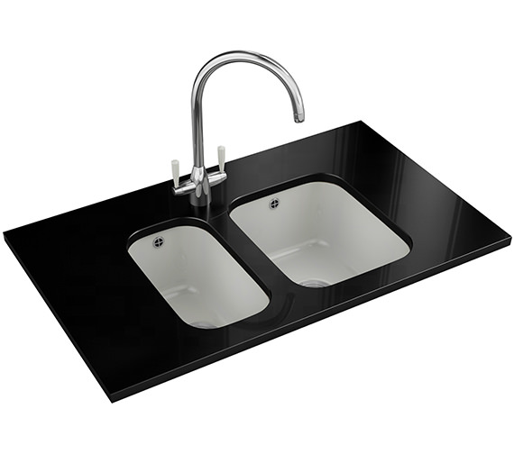 Franke V And B VBK 110 33 Ceramic 1.0 Bowl White Undermount Kitchen