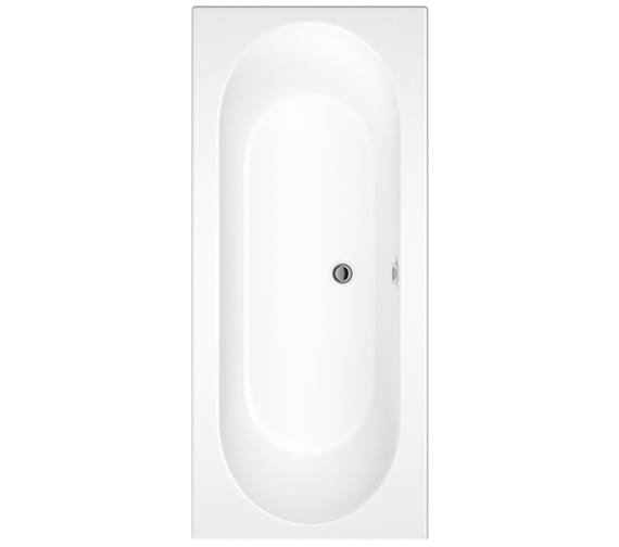 Nuie Otley 1700 x 700mm Round Double Ended White Acrylic Bath