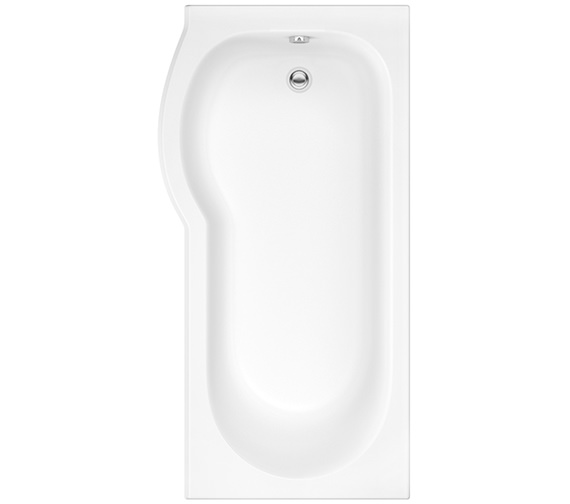 IMEX Curve White 1675 x 850mm Left Hand Shower Bath
