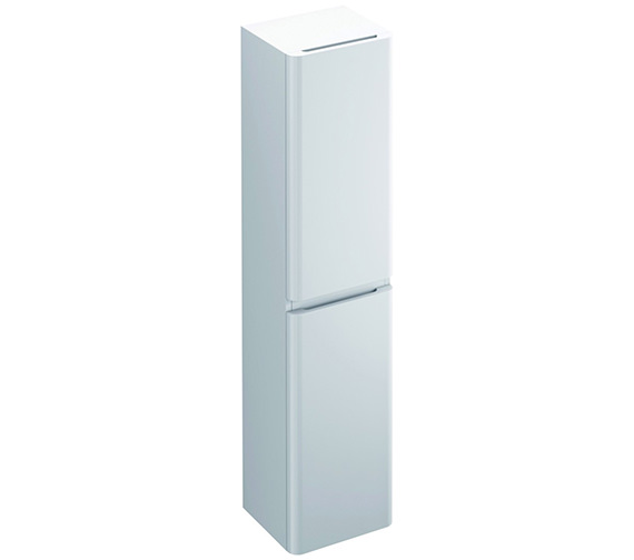 IMEX Flite Gloss White 400 x 1700mm Double Door Tall Storage Unit