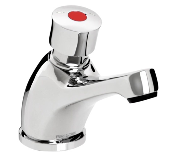 Bristan Commercial Chrome Finish Single Basin Soft Touch Timed Flow Tap