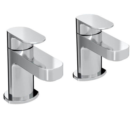 Bristan Frenzy Pair Of Deck Mounted Chrome Bath Taps FRZ 3/4 C
