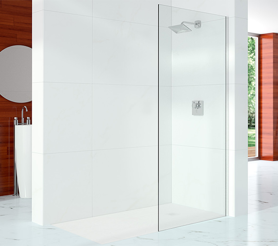 Merlyn 10 Series Wetroom Shower Panel With Wall Profile