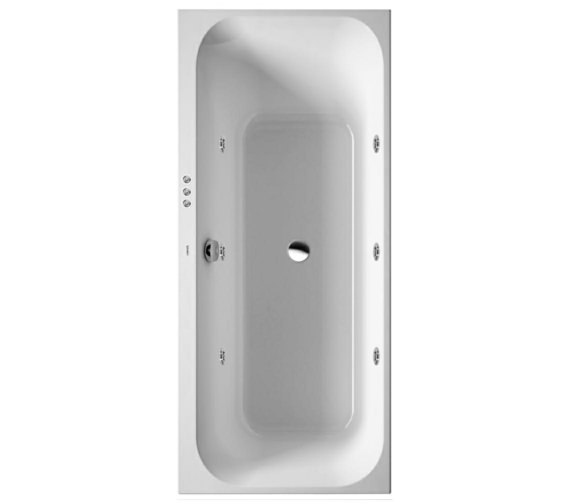 Duravit Happy D2 Built In Bath With One Backrest Slope