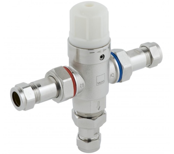 Vado Project Line Protherm In-Line  Chrome Thermostatic Valve