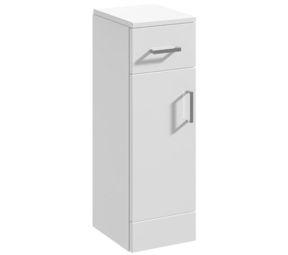 Nuie Mayford 250mm Wide Cupboard White Furniture Unit