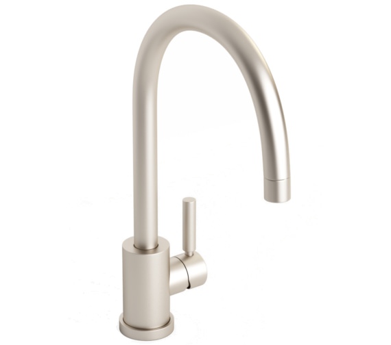 Abode Atlas Single Lever Brushed Nickel Kitchen Mixer Tap At1093 9050