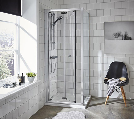 Premier Ella 900 x 1850mm Bi-Fold Shower Door | ERBD90