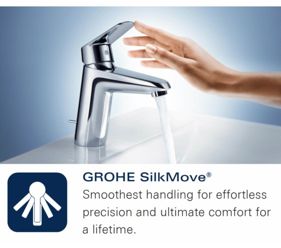 Grohe Euroeco Half Inch S-Size Chrome Basin Mixer Tap