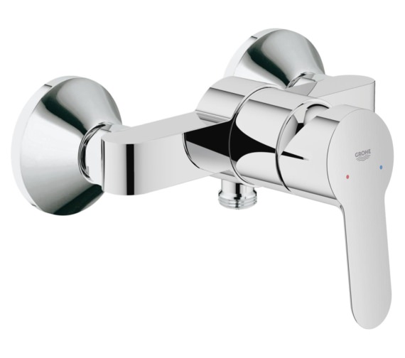 Grohe Bauedge Wall Mounted Chrome Single Lever Shower Mixer Valve