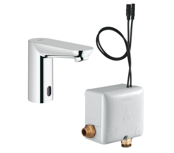 Grohe Euroeco Half Inch Infra-Red Electronic Chrome Basin Tap With CE Powerbox