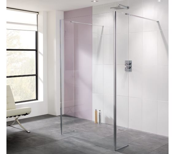 Lakes Coastline Riviera 950mm Walk In Shower Panel Only
