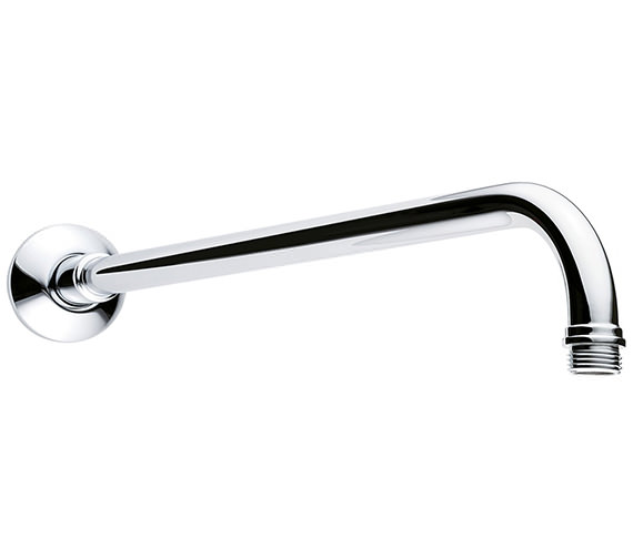 Triton Chrome Shower Arm With Rear Entry - 400mm