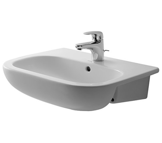 Duravit D-Code 550mm Semi-Recessed Washbasin | 0339550000