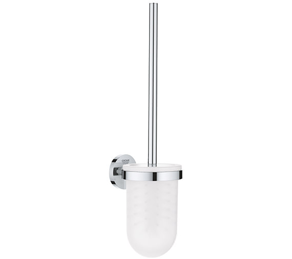 Grohe Essentials Wall Mounted chrome Toilet Brush Set
