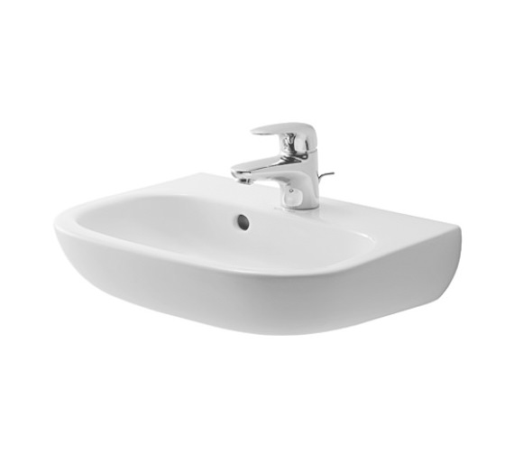 Duravit D-Code 450mm Handrise Basin With Tap Hole And Overflow - 7054500002