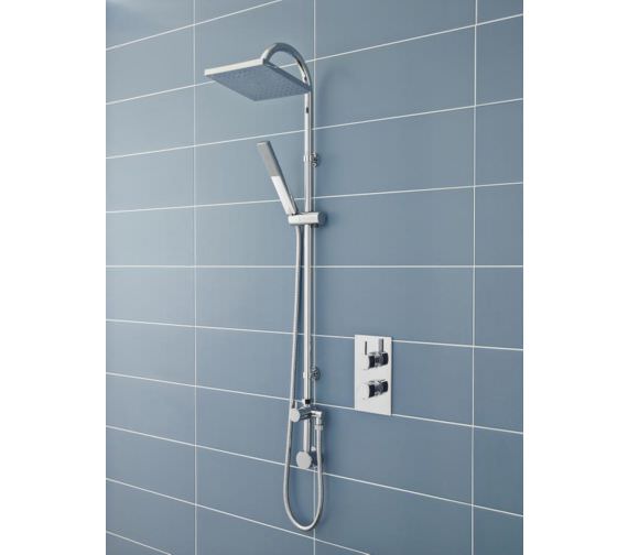 Hudson Reed Worth Shower Kit Chrome With Concealed Outlet Elbow And Diverter