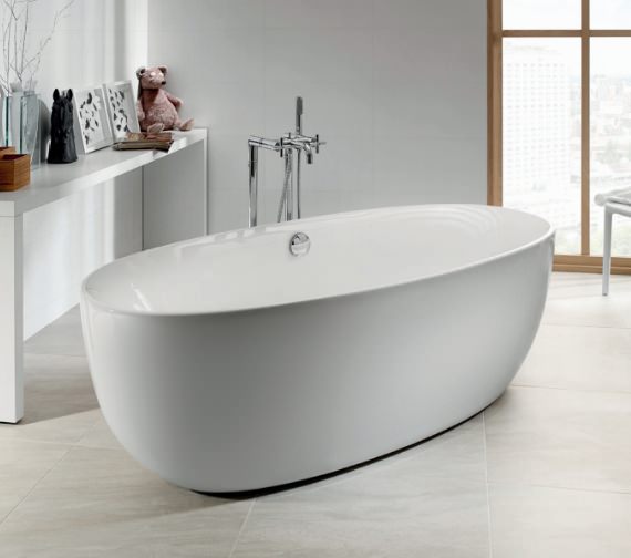  Roca  Varginia Oval 1700 x 800mm Freestanding Acrylic Bath  