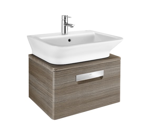 Roca The Gap 550mm Gloss White Single Drawer Wall Hung Vanity Unit