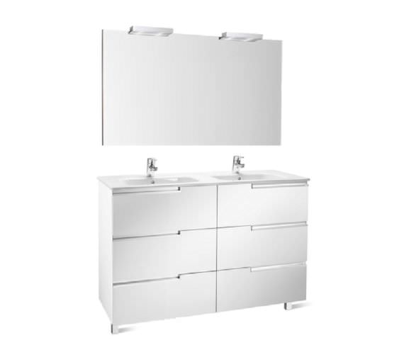 Roca Victoria-N 1200 x 740mm Vanity Unit Pack With Mirror And Spotlights