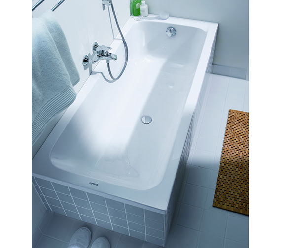 Duravit D-Code Built-In Bathtub Without Feet - Central Outlet