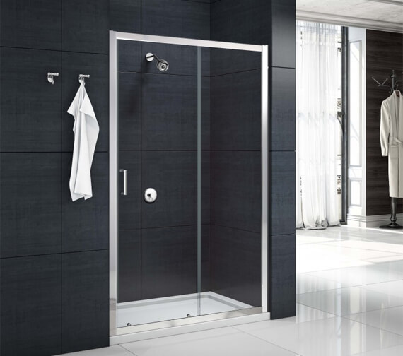Merlyn Mbox Loft Height Sliding Shower Door 1200mm Wide - 6mm Clear Glass
