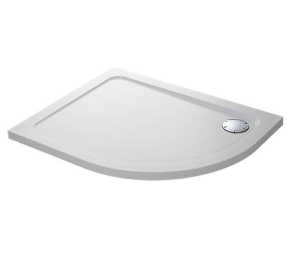 Mira Flight Low Offset Quadrant Shower Tray White With Waste