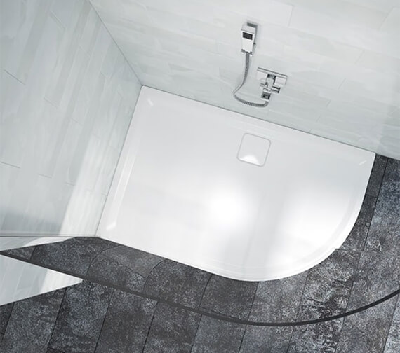 Merlyn Level 25 Quadrant 900 x 900mm White Shower Tray With Waste