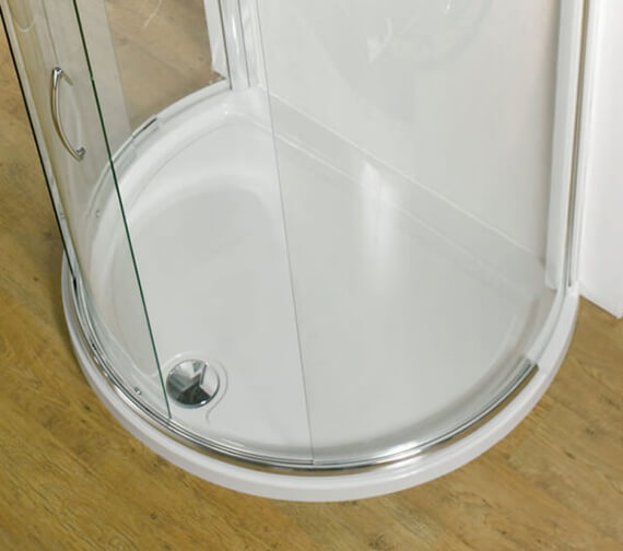 Kudos Concept 1200 x 910mm Peninsula Acrylic Shower Tray White