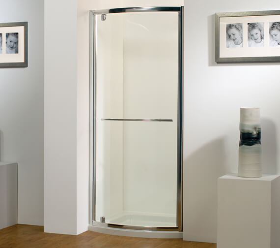Kudos Original 1850mm High Bowed Pivot Shower Door