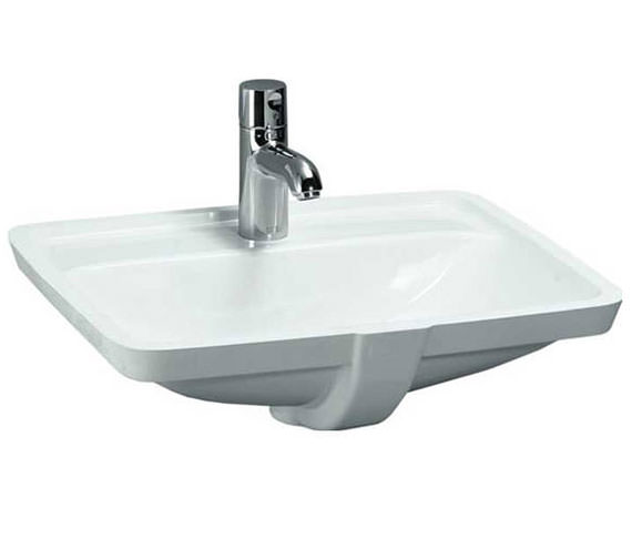 Laufen Pro S Built-in White Washbasin 525 x 400mm With Tap Ledge