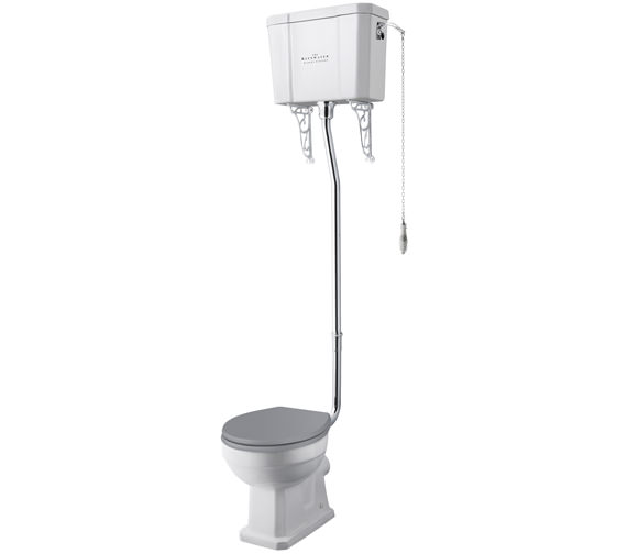 Bayswater Fitzroy 515mm White Comfort Height WC Pan With High Cistern