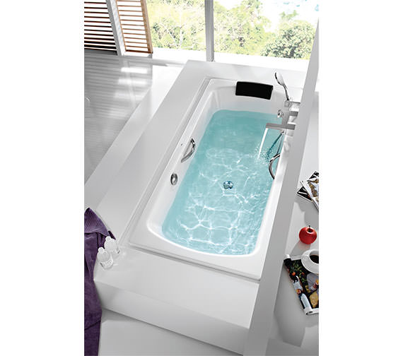 Roca Lun Plus 1700 x 750mm Steel Bath With Anti-Slip And Gripholes